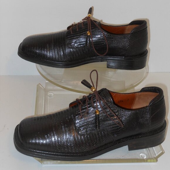 DOS DE ORO BROWN LEATHER OXFORD STYLE SHOES SIZE 10 MEDIUM - Picture 1 of 7